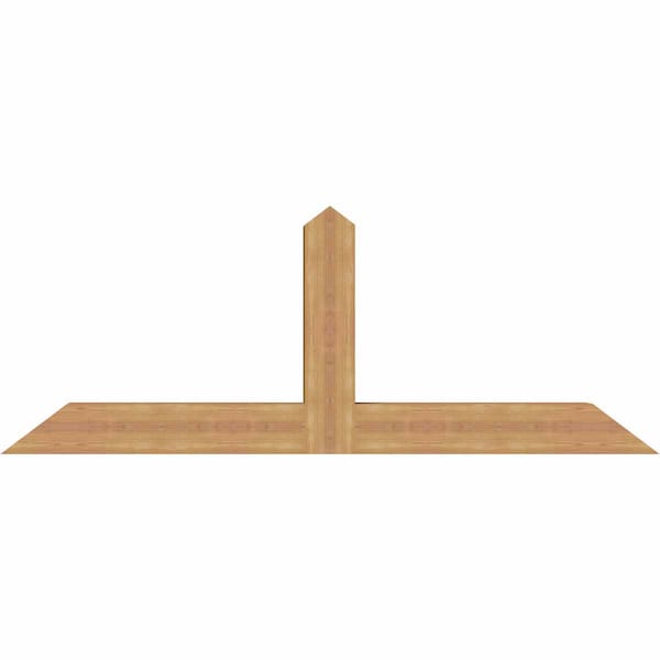 Ekena Millwork Portland Smooth Timber Gable Bracket, Western Red Cedar, 72"W x 27"H x 5 1/2"D x 5 1/2"F, 9/12 Pitch GBW072X27X0606POR00SWR - main